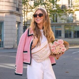 Stoney Clover Lane Houndstooth Pink Headband